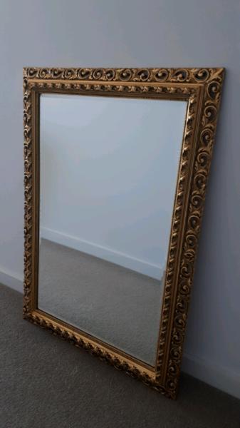 Gold guilded timber frame mirror