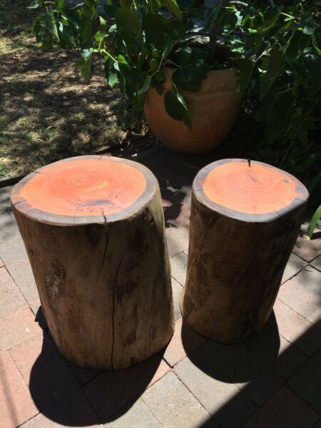 Gum timber stools