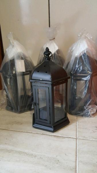 Lanterns black 35cm high