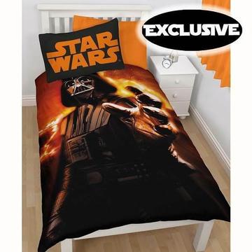 Star Wars Darth Vader Rise Single Quilt Cover Set - New - Perth