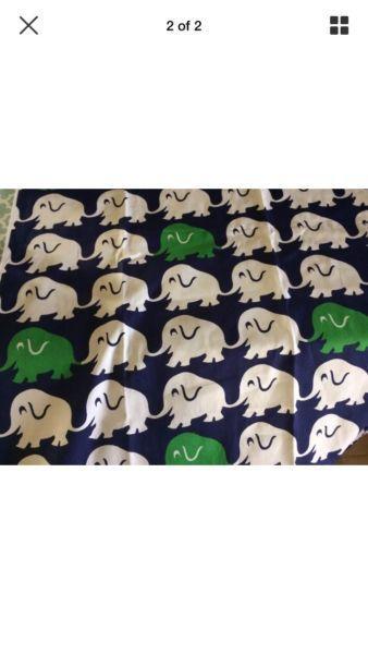 Elephant cotton fabric material upholstery