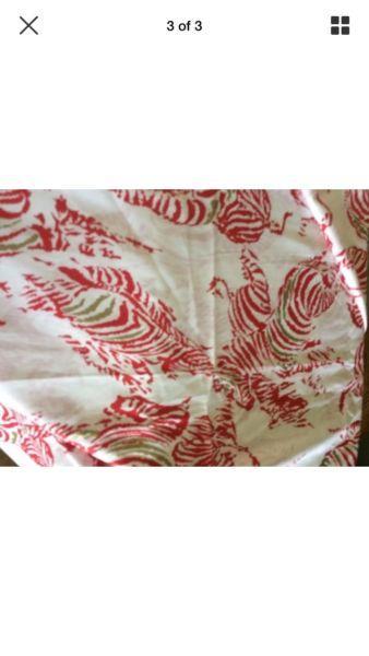 New zebra cotton fabric material safari art craft upholstery
