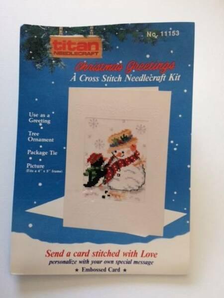Cross Stitch Needlecraft Kit - Christmas Greetings