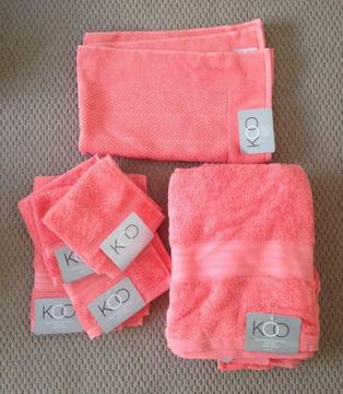 New KOO Egyptian Cotton Bath Towel Set Melon Colour SALE!!!