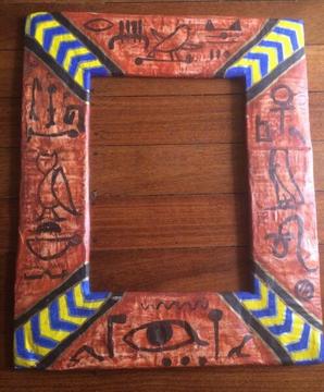 Egyptian frame with Egyptian hieroglyphics for mirror/ picture