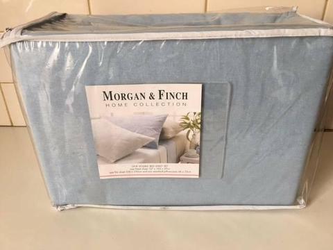 Morgan & Finch Flannelette Sheet Set. Double Bed