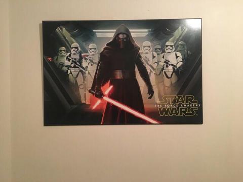 Mounted Block Star Wars Picture
