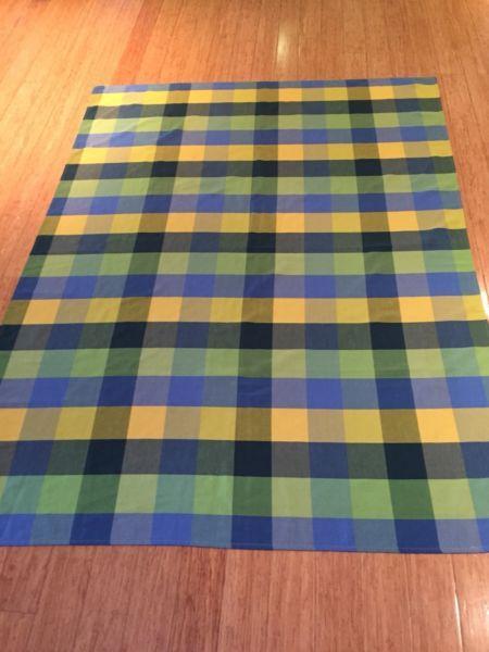 Retro Linen check tablecloth 133cm x 175cm
