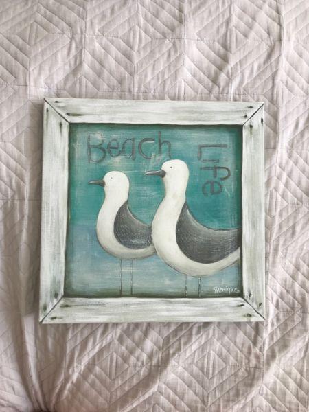 Seagull canvas painting