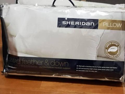 Sheridan deluxe feather & down pillow