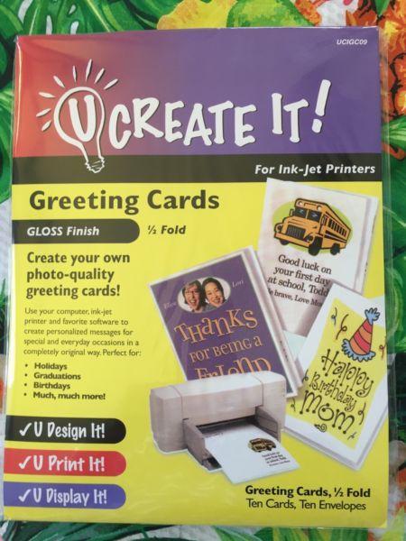 Create Greeting Cards for Inkjet Printers