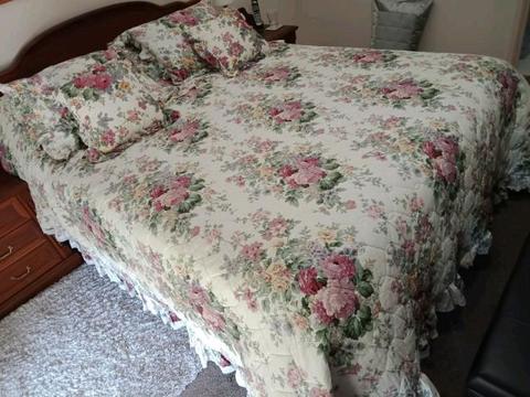 Gainsborough Rosewood Bedspread plus (like new) $70 ono