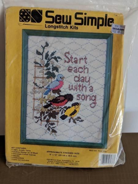 6 x Embroidery Kits with various designs- Never Used