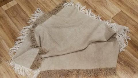 Sheridan linen throw rug blankets x2