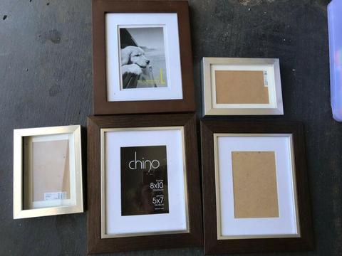 Assorted photo frames