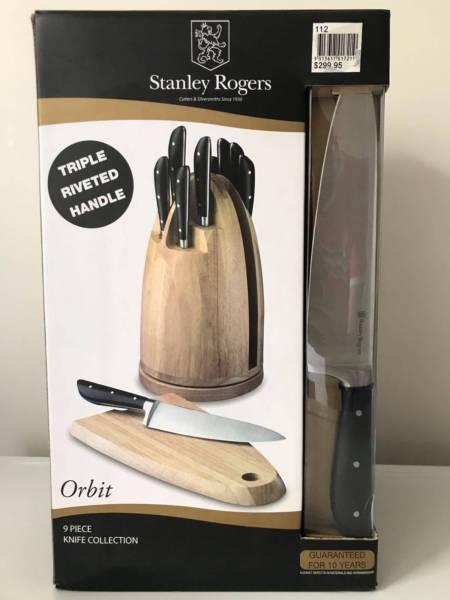 Stanley Rogers Knife & Block - 9 Knives Set