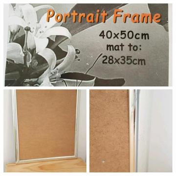 Silver picture frame 40 x 50 cm