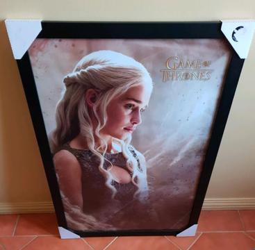 Game of Thrones Framed Poster - Khaleesi. Brand New!