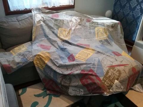 Double bed childrens linen quilt cover set