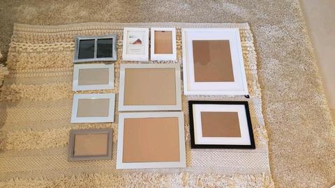 Assorted Picture Frames - $10 for the lot