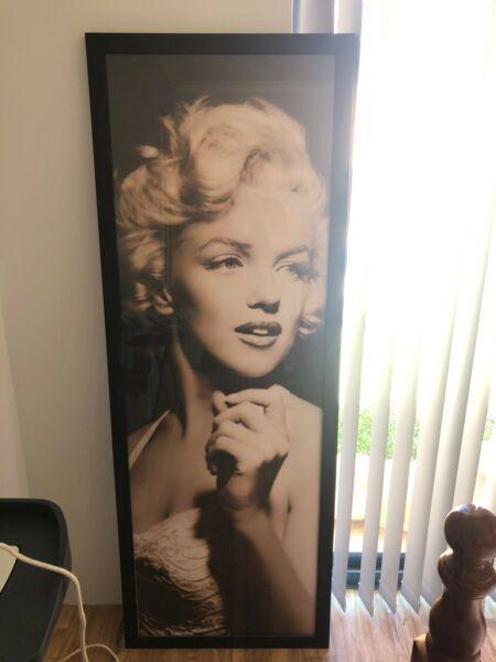 Framed Marilyn Monroe print