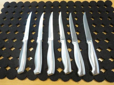 Wiltshire Satin Stainless Steel Steak Knives - 3 sets (from $10)