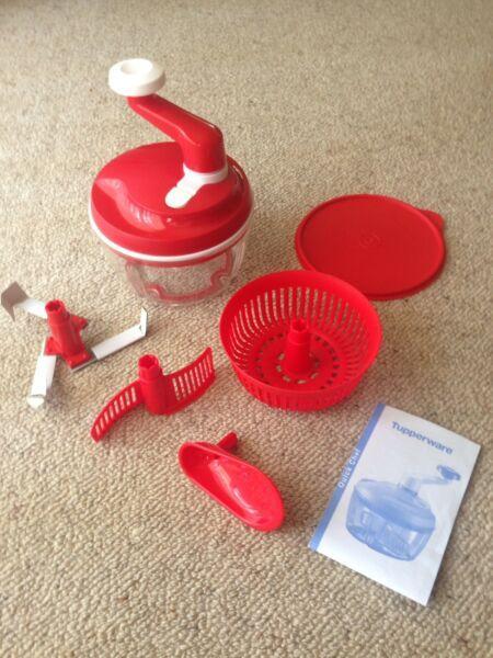 Tupperware Quick Chef chopper/ mixer and salad spinner