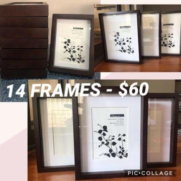 Photo frames x 14