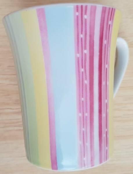 Fancy Stripe Porcelain Coffee Mug