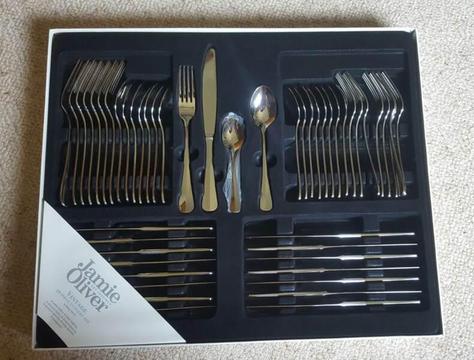 BRAND NEW Jamie Oliver Vintage 56 Piece Cutlery Set