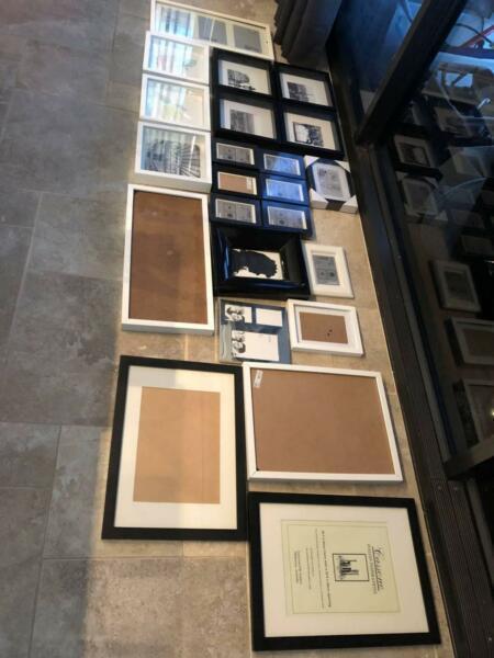 Picture Frames 22 in total $30 lot must take all, some new