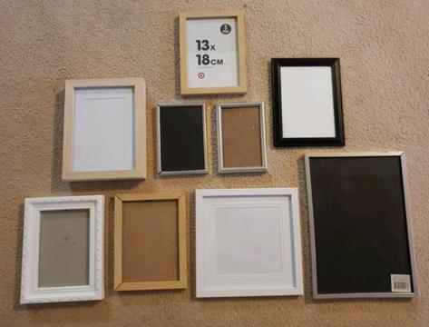 12 photos frames $20 for the lot