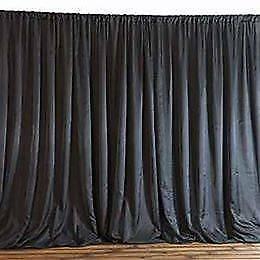 Black backdrop curtain FOR SALE
