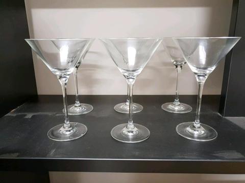 Martini glasses, set of 6