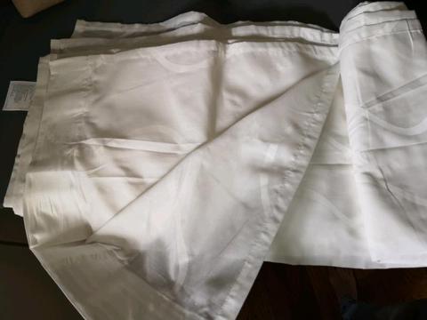 White Sheer Ikea Curtains - Long