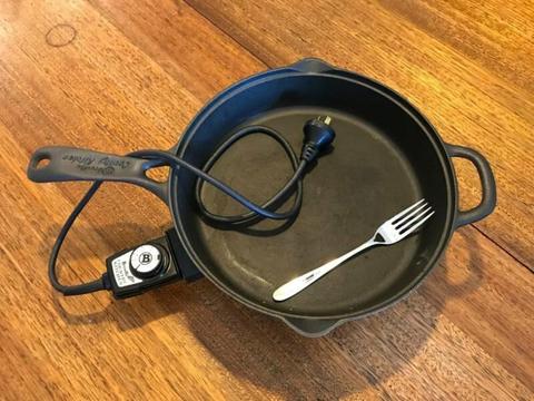 Breville electric fry pan cast iron