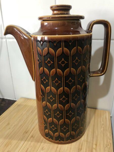 Vintage retro 70's Hornsea Heirloom coffee pot