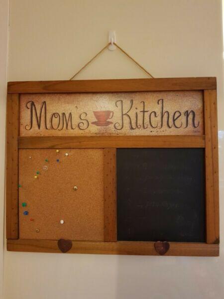 Kitchen bulletin board
