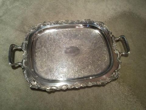 Vintage Viners silver plated serving tray