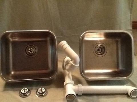Two Kitchen Sinks German made (BLANCO) 38x35x18 cm -RRP $350 ea