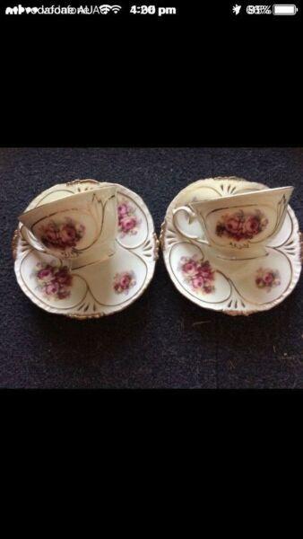 Tea cup and saucer set