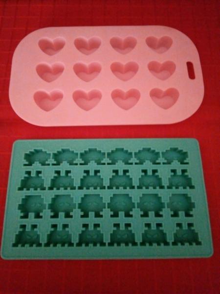Ice Cream Moulds - Hearts & Space Invaders