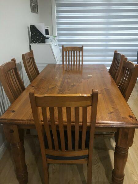Wanted: Timber 7 piece dining set