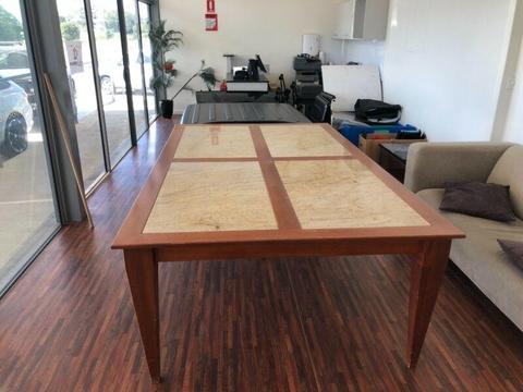 Custom made 12 seater dining room/boardroom table