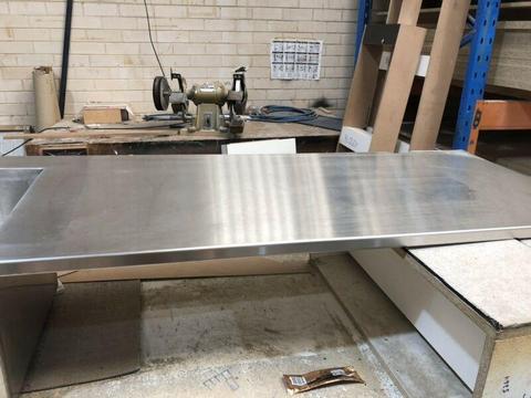 Custom stainless steal laundry tub