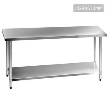 Commercial Stainless Steel Kitchen Work Bench Food Preparation