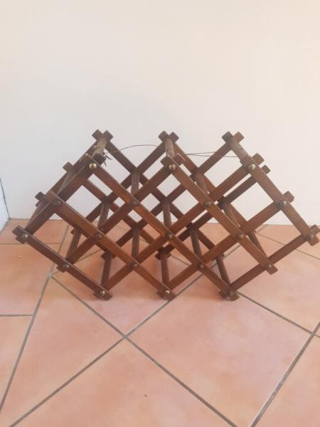 Collapsable wooden wine rack vintage