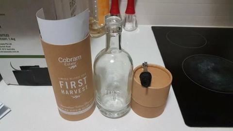 2x Cobram Estate 2018 First Harvest Bottle (Empty)