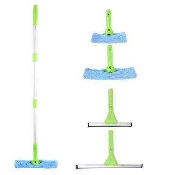 Bulk 2 in 1 Window Cleaning Squeegee Kit with Telescopic Pole