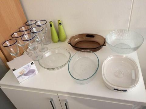 Various used kitchen items